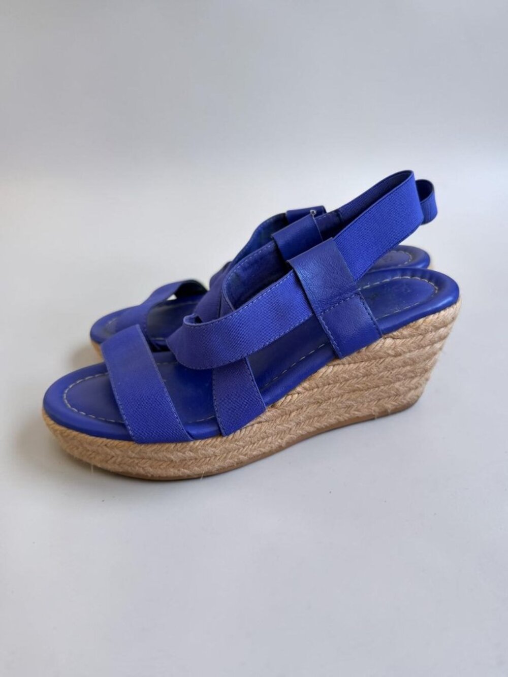 BODEN Purple Wedge Sandals Size 38 / US 8